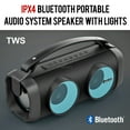thumbnail image 1 of For Universal Outdoor Waterproof 2.5" Woofer Portable Boombox Wireless Bluetooth Stereo with Light Speaker Black, 1 of 7