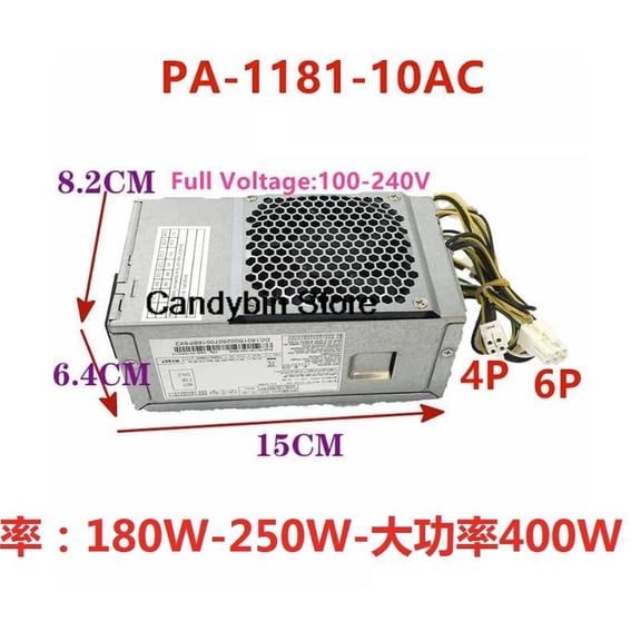 For VERITON D650 D850 X4660G Power Supply PA-1181-10AC PA-2251-2AB