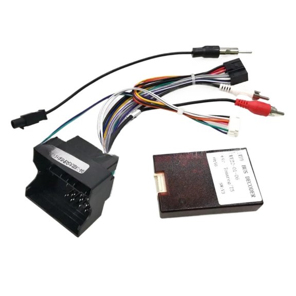 For VW For Volkswagen Touareg T5 2003-2017 MP5 Video PlayerCar Radio Stereo Wiring Harness Cable Adapter 16 Pin