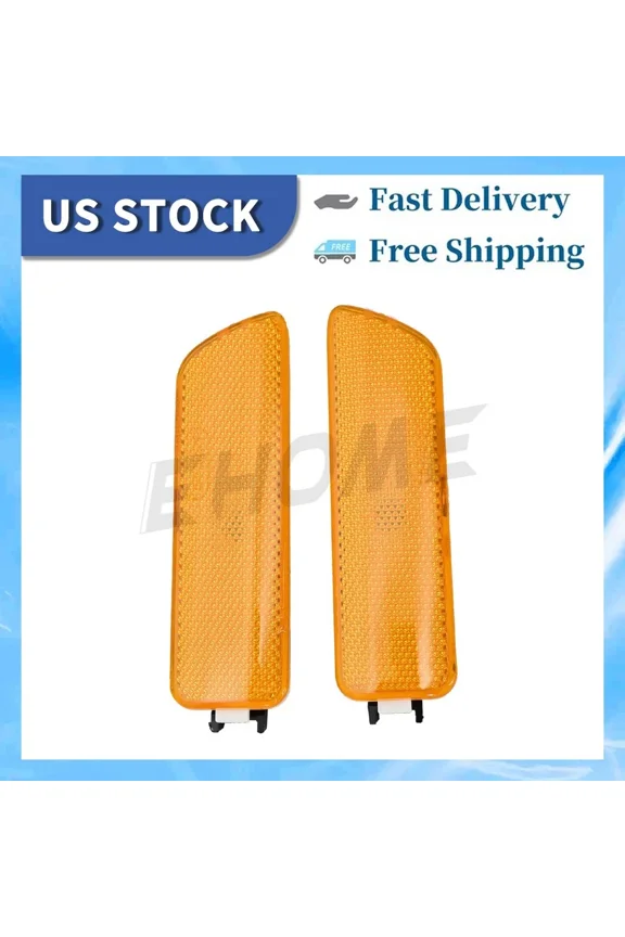 For VW GOLF JETTA 1999-2005 Front Bumper Side Marker Lights L+R Amber 1JM945071 1J0945071A 1J0945071B