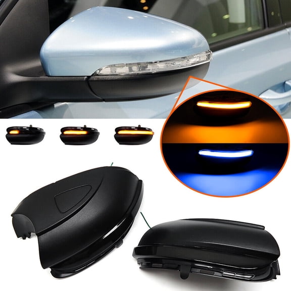 For VW Golf 6 MK6 GTI R20 Touran Side Mirror Dynamic Turn Signal Indicator Light