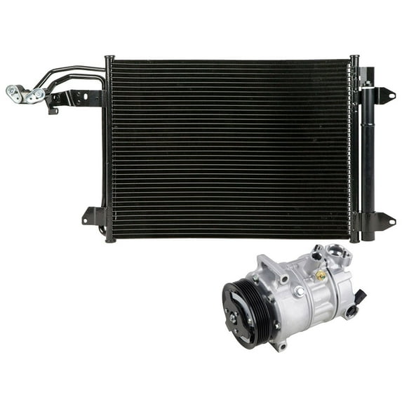 For VW Golf & Eos OEM AC Compressor w/ A/C Condenser & Drier - BuyAutoParts