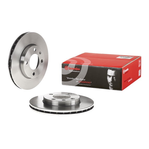 For VW Jetta Cabrio Audi Front Left or Right Brake Disc Rotor Vent 239mm Brembo Fits select: 1986-1990,1992 VOLKSWAGEN CABRIOLET
