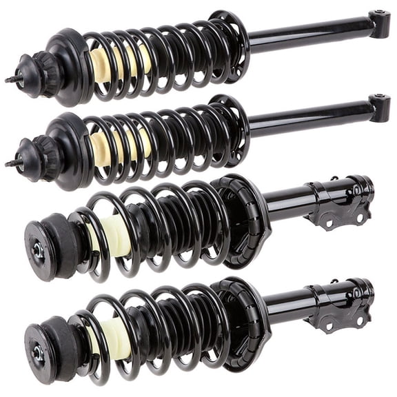 For VW Jetta MkIII 1993-1998 New Complete Front Rear Strut & Spring Assembly - BuyAutoParts
