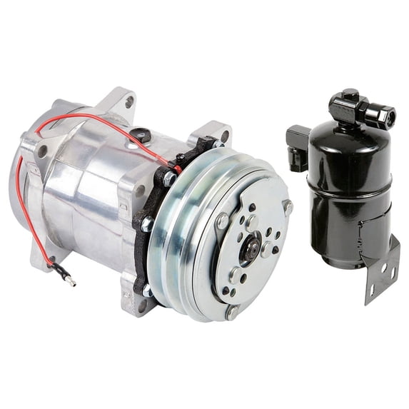 For VW Transporter & EuroVan AC Compressor w/ A/C Drier - BuyAutoParts