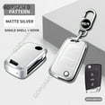 thumbnail image 1 of For VW Volkseagen B 3 buttons Passat B8 Magotan Protection Shell Bag Zinc alloy+leather Car Key Case Cover Bag, 1 of 9