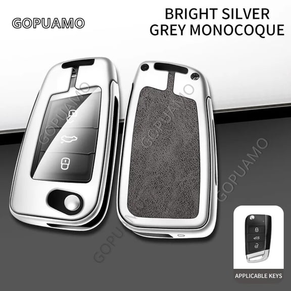 For VW Volkswagen E 3 buttons Beetle Passat Tiguan Touran Jetta MK1-MK6 Golf GTI/Rabbit/R Styling Zinc alloy+leather Key Case