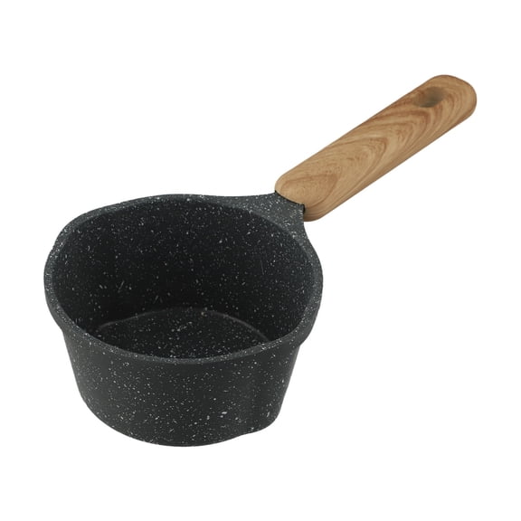 For Versatile Cast Aluminium Stone Hot Oil Pot With Wooden Handle:Sturdy And Elegant