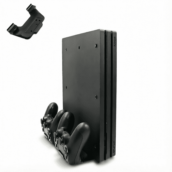 For Vertical Cooling Charging Stand Compatible with PS4 Slim PS4 Pro Dual Controller Charging Dock With Extra USB Ports Storage Game Accessory