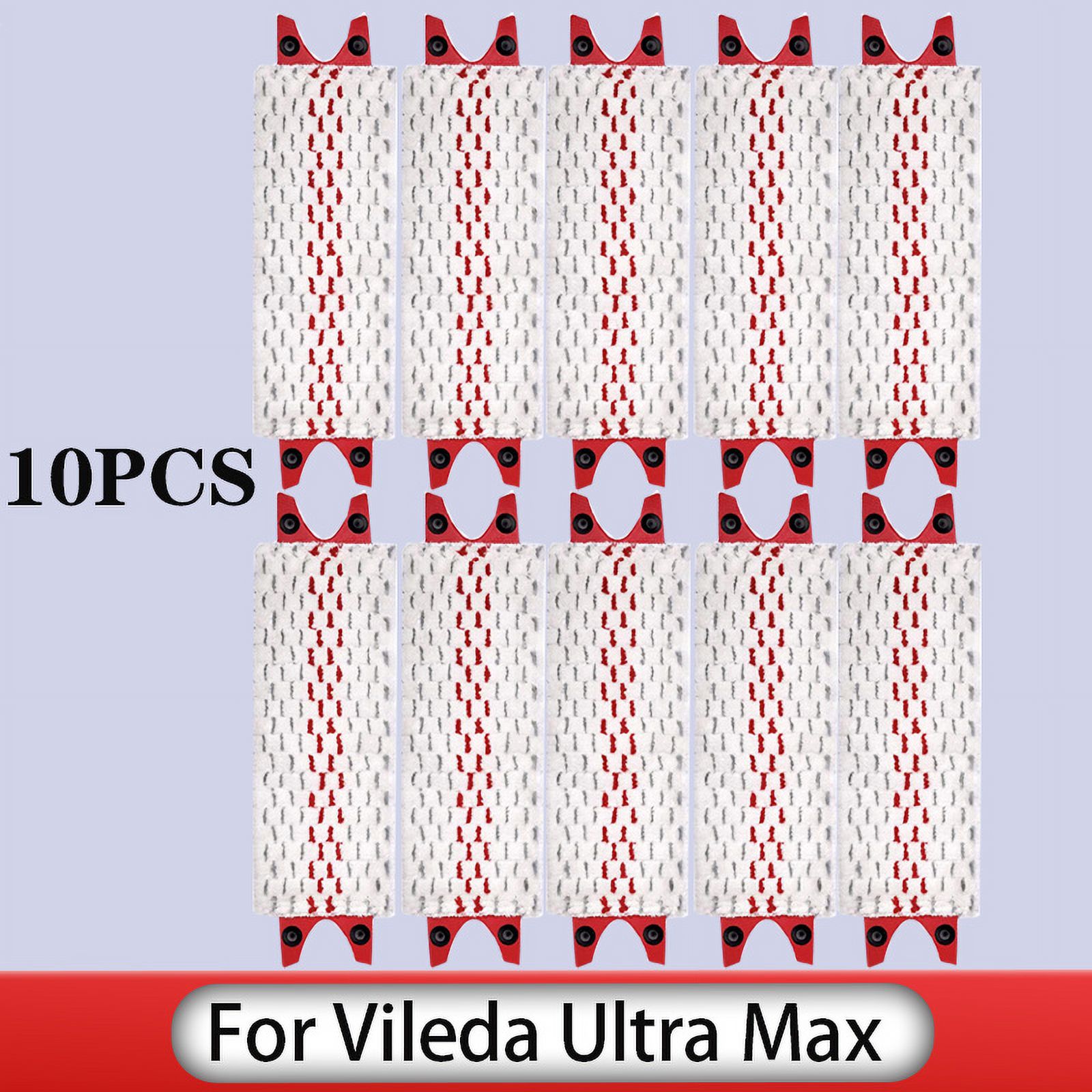 Vileda Active Max Flat Mop Refill Pad - Cotton Microfiber, Machine Washable, For Hard Floors