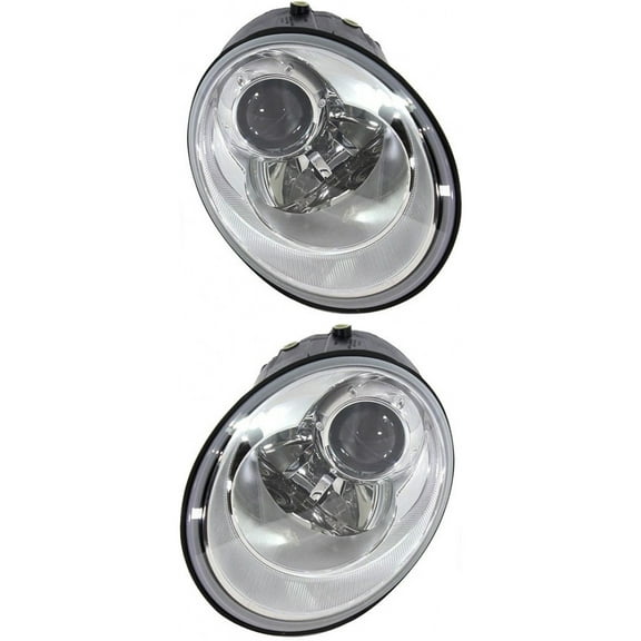 For Volkswagen Beetle Headlight 2006 07 08 09 2010 Driver and Passenger Side Pair For VW2518109 | 1C0 941 029 N