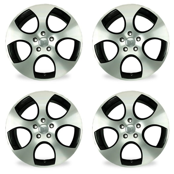 For Volkswagen Golf Jetta GTI OEM Design Wheel 18" 18x7.5 2005-2014 Machined Black Set of 4 Replacement Rim