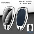 thumbnail image 1 of For Volkswagen H 3 Buttons key case  Smart Remote Key Full Cover Protection Holder Zinc alloy+leather Car Key Case, 1 of 28
