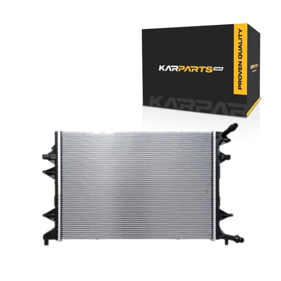 For Volkswagen Jetta 2015 2016 2017 2018 Auxiliary Radiator | 1.4 Liter Turbocharged | Plastic And Aluminum | Replacement For 191275447789, 1KM121253
