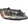 thumbnail image 1 of For Volkswagen Jetta Headlight 2017 2018 Passenger Side w/ LED Daytime Running Light Replacement For VW2503168 | 5C7 941 006 J, 1 of 7