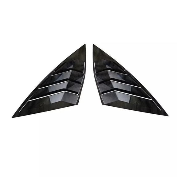 For Volkswagen Jetta MK7 2019-2023 Car Rear Louver Window Side Shutter Cover Trim Sticker Vent Scoop Carbon Fiber Accessories