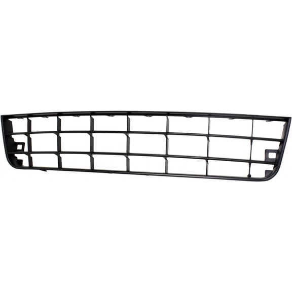 For Volkswagen Rabbit 2006-2009 Bumper Grille | Front | Center | Louvered | Matte Black | VW1036128 | 1K0853677A9B9