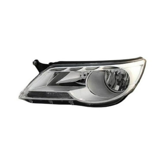 For Volkswagen Tiguan 2009 2010 Headlight Assembly Driver Side | Composite | Replacement For VW2502143 | 5N1941031AC