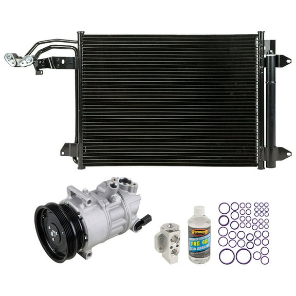 For Volkswagen VW Golf GTI Rabbit Jetta & Audi TT RS A/C Kit w/ AC Compressor Condenser & Drier - BuyAutoParts