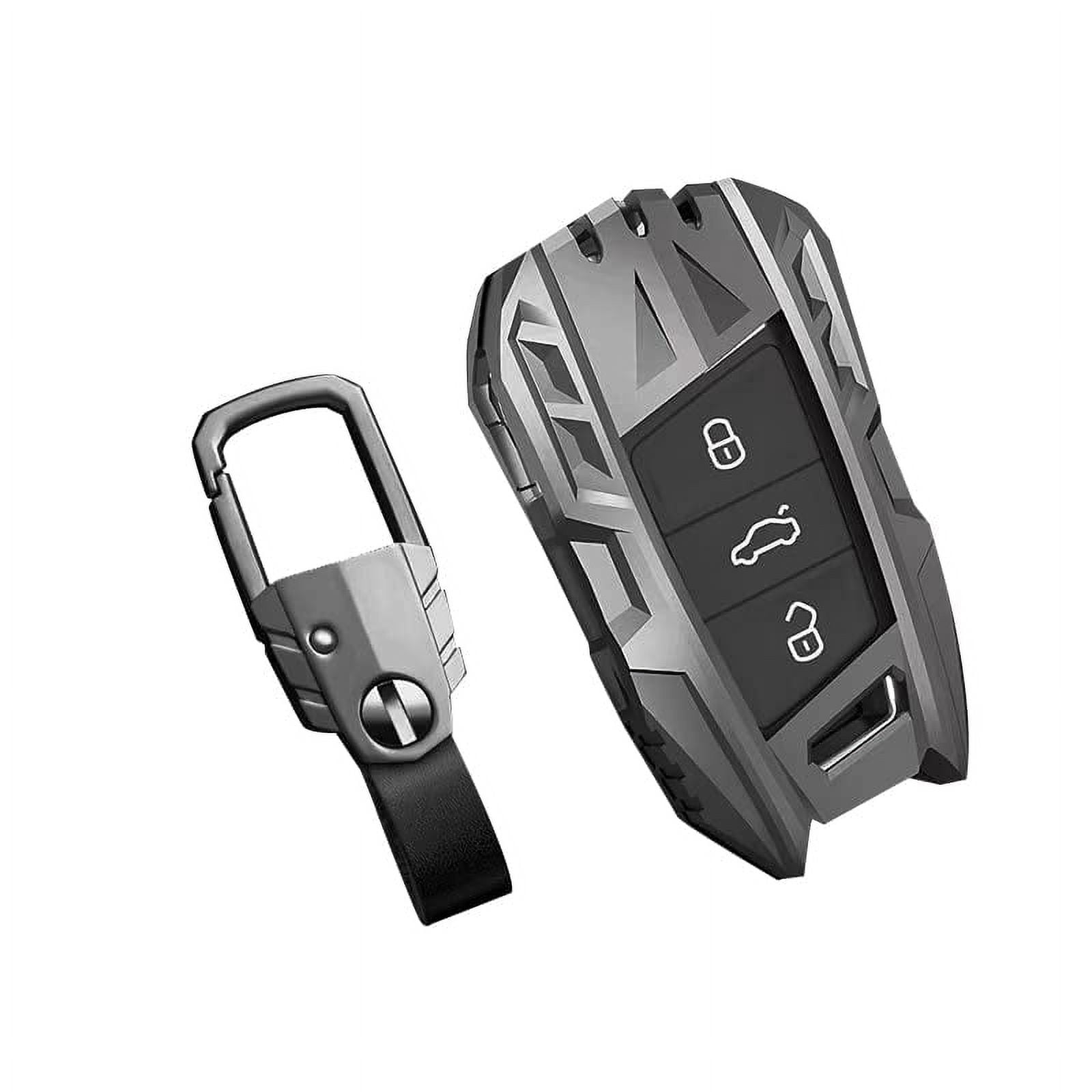 For Volkswagen VW Key Fob Cover, Key Fob Case for 2017-2022 2023 Atlas Jetta Passat Tiguan Arteon Golf Skoda