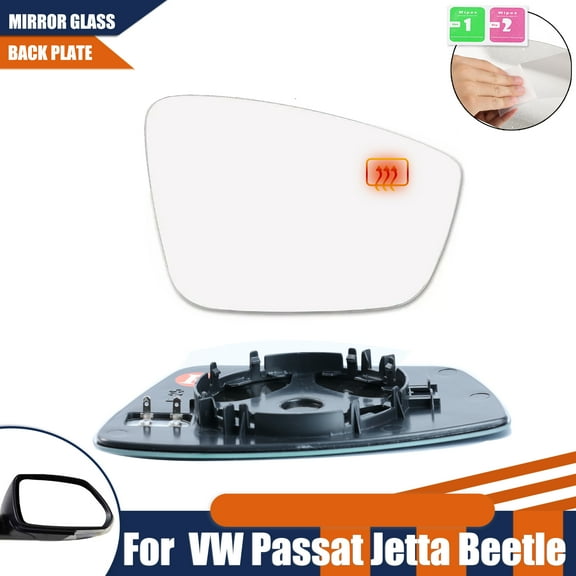 For Volkswagen VW Passat Jetta Beetle 2011-2019 Right Side Heated Mirror Glass