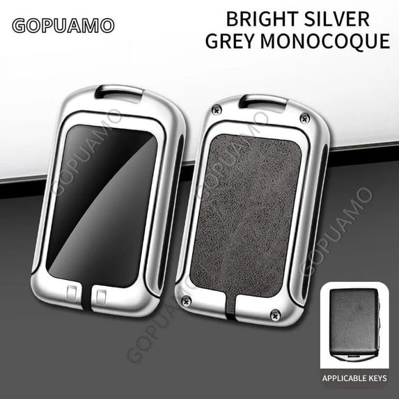 For Volvo A 3 buttons key case S60 S90 XC40 XC60 XC90 V60 V90 C40 Zinc alloy+leather Car Remote Key Case Cover Shell Accessories