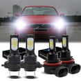thumbnail image 1 of For Volvo S40 2008-2012 Headlights H7 H11 High/Low Beam Kit 6000K White, 1 of 10