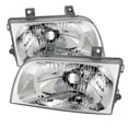 thumbnail image 1 of For Volvo S40 Headlight 2000 01 02 03 2004 Pair Driver and Passenger Side Chrome For VO2502104 | 30865267-6, 1 of 5
