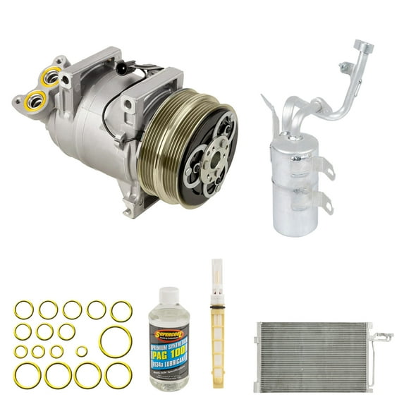 For Volvo S40 V40 2000-2004 OEM AC Compressor w/ Condenser Drier - BuyAutoParts