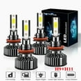 thumbnail image 1 of For Volvo S60 2012-2013 Headlights H9 LED High Beam and H11 Low Beam 4pc, 1 of 10