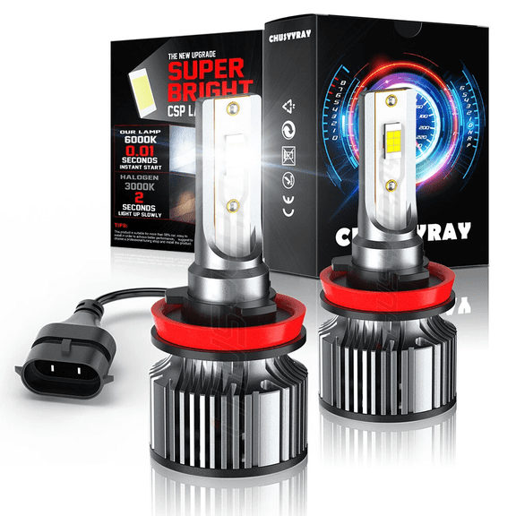 For Volvo VNL VNM 630 670 730 780 2X H11 6500K CSP LED Headlight Low Beam Bulbs