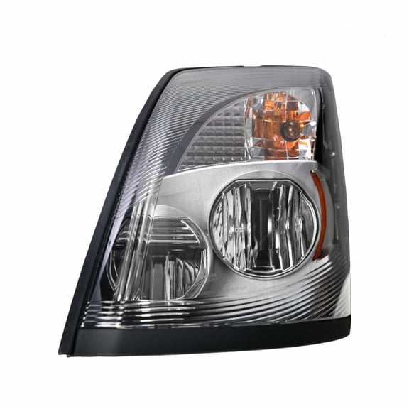 For Volvo VNX 300/430/630 2015 2016 2017 Headlight Driver Side | LED | Chrome Housing
