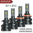 thumbnail image 1 of For Volvo XC90 2003-2014 Front LED Headlight High/Low Beam Lamps 6000K White, 1 of 12