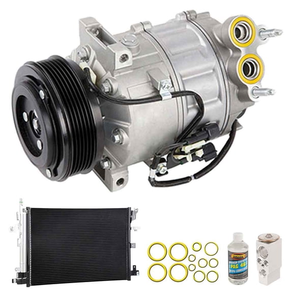 For Volvo XC90 2005 2006 A/C Kit w/ AC Compressor Condenser & Drier - BuyAutoParts