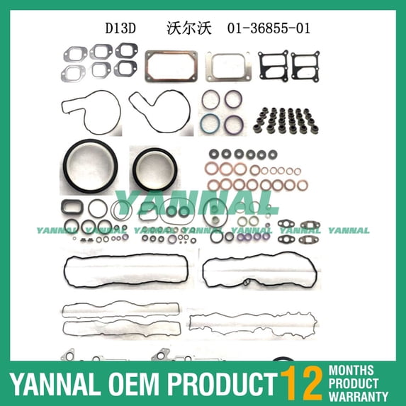 For Volvo engine parts D13D Full Gasket Kit
