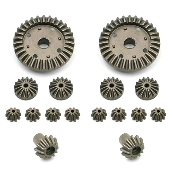For WLtoys RC Car Gear Upgrade Kit Silver for 12428 Models, Includes 30T, 12T, 24T, and 12T Gears