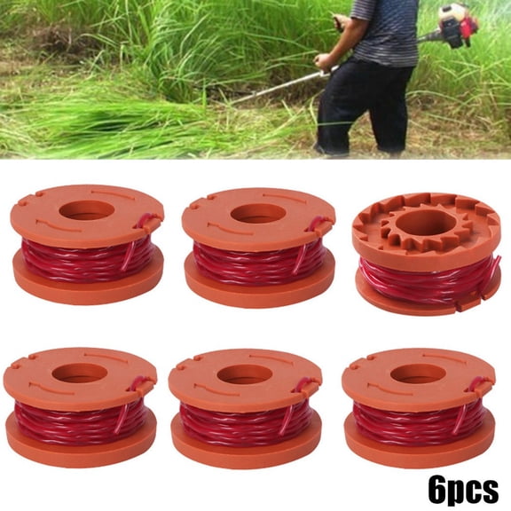For WORX Spool & Line GT / WG Lawn Trimmer Parts Spare Thread WG157E 150 WG163E 151 WG169E 169E 6PCS Accessories