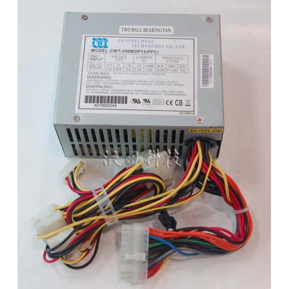 For WT Channel Well Technology CWT-250MDP12 (PFC) Server Power Supply 250W