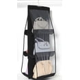 thumbnail image 1 of For Wardrobe Closet Transparent Storage Bag Hanging Handbag Organizer Door Wall Clear Sundry Shoe Bag with Hanger Pouch, 1 of 4