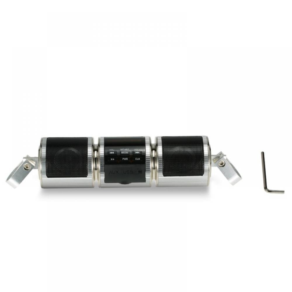 For Waterproof Bluetooth Motorcycle Stereo Speaker High Power Handlebar Mount MP3 Music Player Motorcycle Modified Audio Amplifier