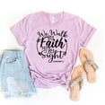 thumbnail image 1 of For We Walk By Faith Not Sight T-shirt Christian Shirt Tee Bible Verse Top Believer Gift Religious Shirts Outfit Gamer Boys Girls Kids Birthday Gifts Love Adventure, 1 of 3