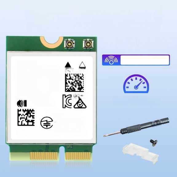 For WiFi 7 MT7927 Wireless WiFi Card 8774Mbps Bluetooth 5.4 M.2 Key E Tri-Band 2.4G/5G/6G Network Adapter For Win 11