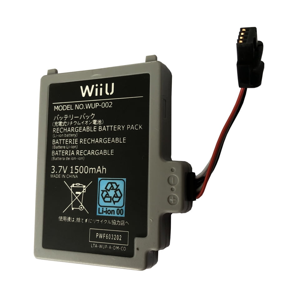 For Wii U Gamepad Battery 3.7V 1500mAh Replacement Rechargeable Battery Pack for Wii U WUP002