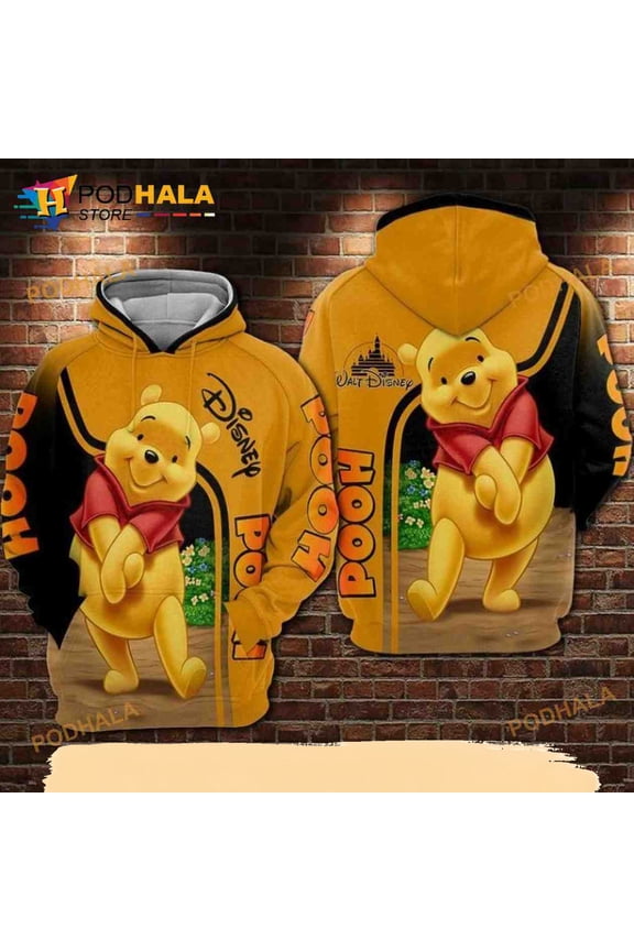 For Winnie The Pooh Lovers Shy 3D Hoodie