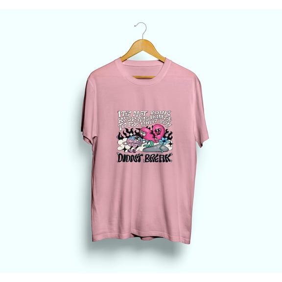For Women Men’s Short Sleeve T-shirt, didn't break Pattern Cotton Tee, Soft and Breathable for All-Day Comfort