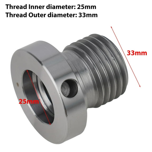 For Wood Lathe Chuck Adapter Suitable for For Wood Lathe Chuck Thread Inner diameter 25mm Thread Outer diameter 33mm