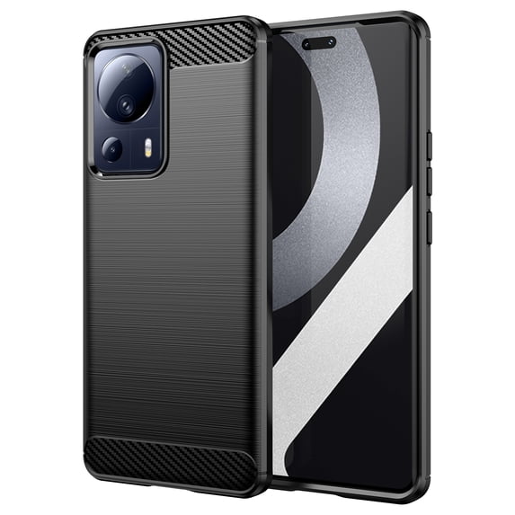 For Xiaomi 13 Lite Brushed Texture Carbon Fiber TPU Phone Case For Xiaomi 13 Lite