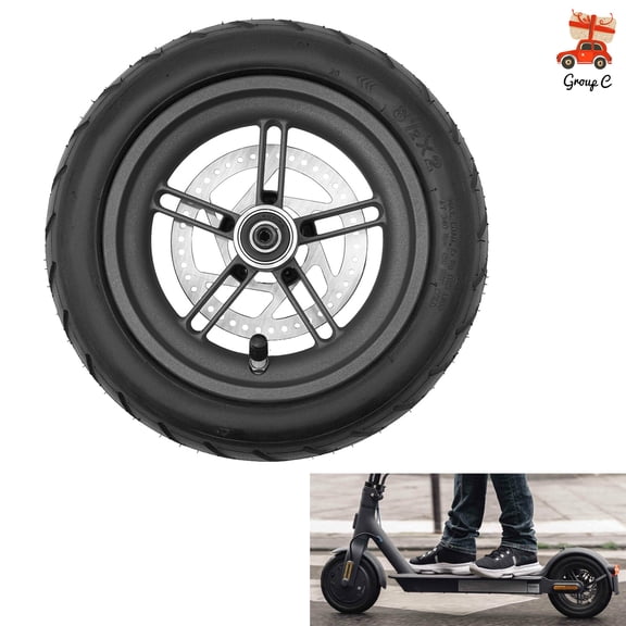 For Xiaomi M365 / M365 1S 9" Rear Tire Replacement Kit - Pneumatic Tire, Hub & Brake Disc Included