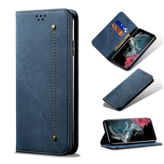 For Xiaomi Mi 11 Ultra Denim Texture Casual Style Horizontal Flip Leather Case with Holder & Card