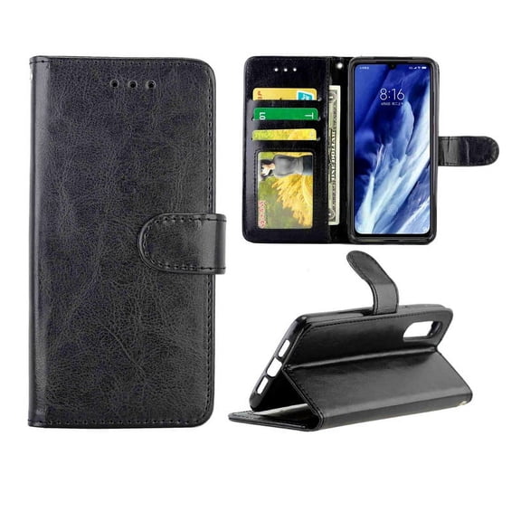 For Xiaomi Mi 9 Pro Crazy Horse Texture Leather Horizontal Flip Protective Case with Holder & Card